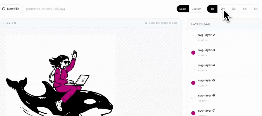 How to convert SVG to PNG step 3
